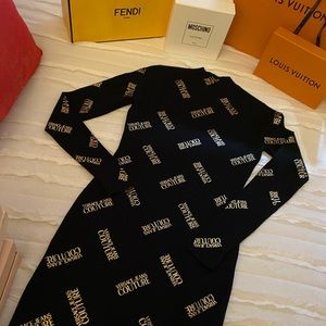 Black Versace Couture Bandage Dress